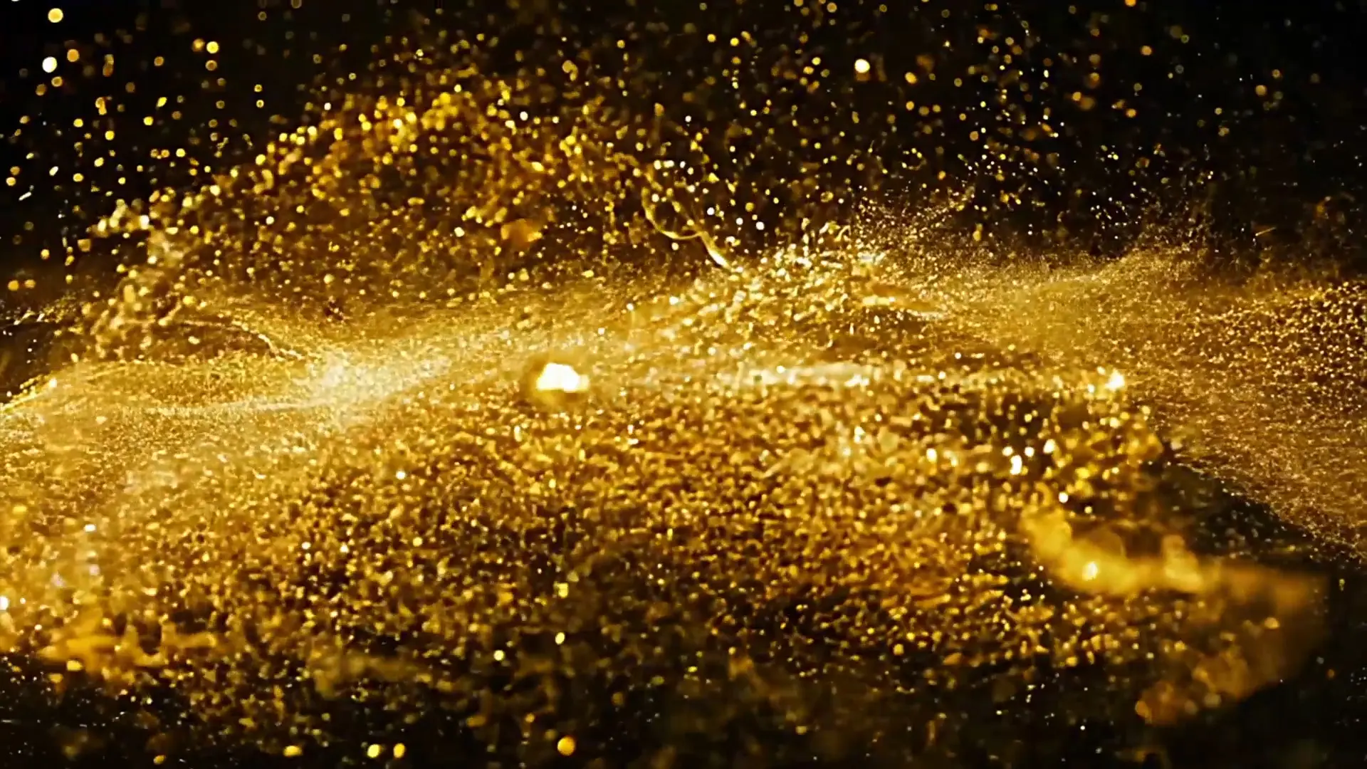 Shimmering Gold Dust Overlay for Event Promotions Projects